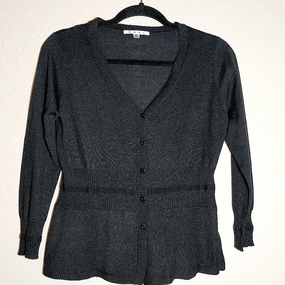 Cabi black button down cardigan size medium - Picture 1 of 8